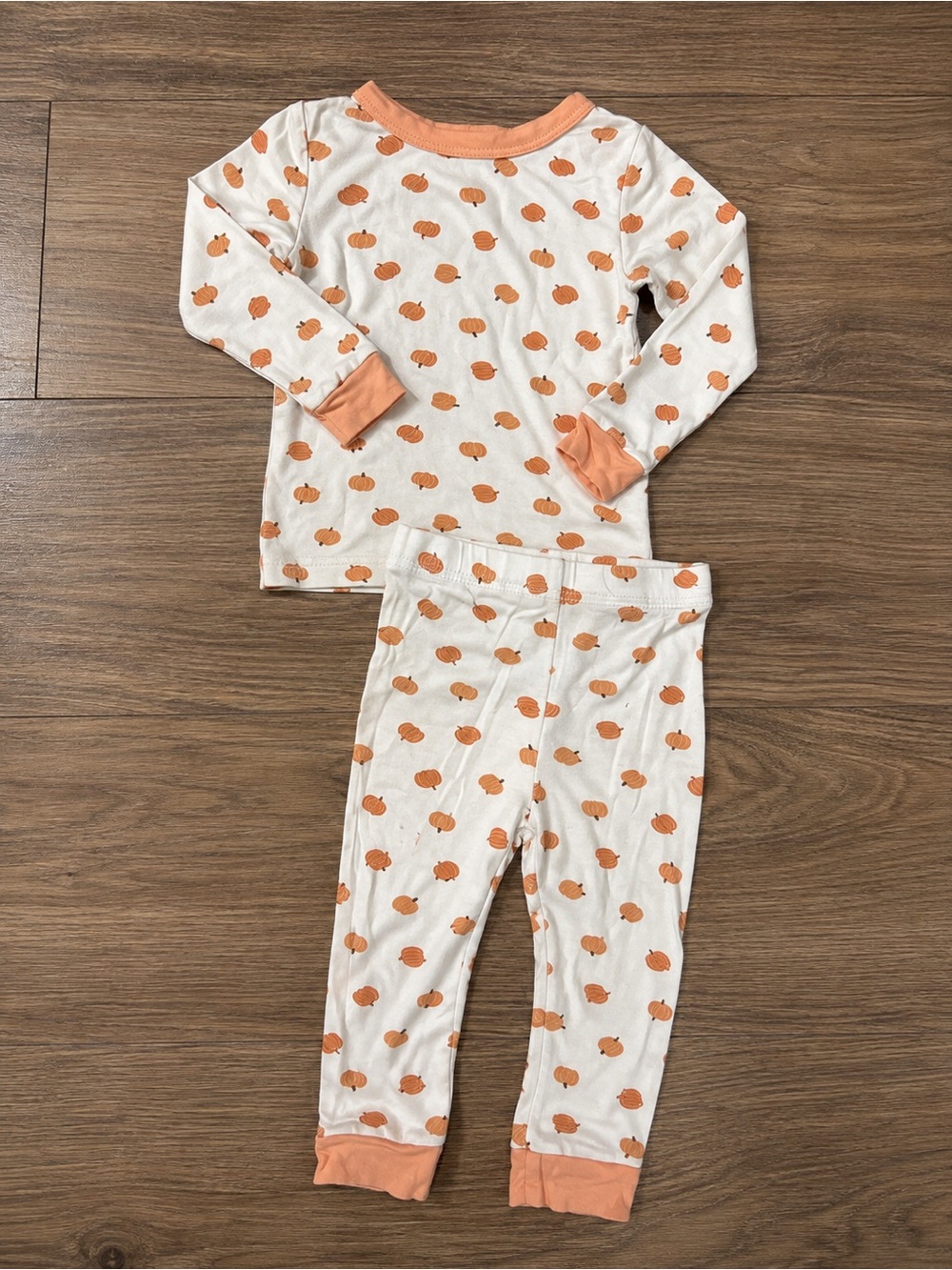 Bamboo Pumpkin Print Pajama Set